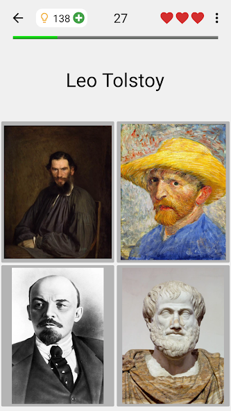 Famous People - History Quiz about Great Persons Application Screenshots