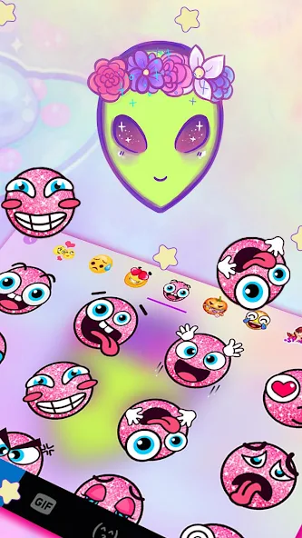 Cute Alien Beauty Application Screenshots