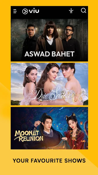 Viu Application Screenshots