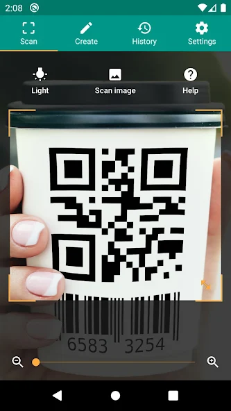 QR & Barcode Reader Application Screenshots
