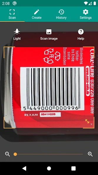 QR & Barcode Reader Application Screenshots
