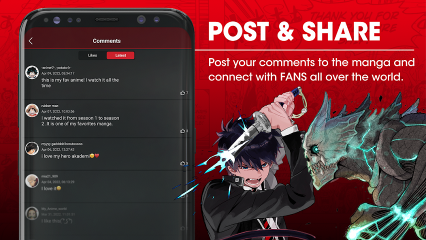 MANGA Plus by SHUEISHA Application Screenshots