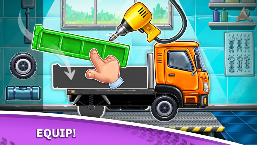 Truck games for kids - build a house  Application Screenshots