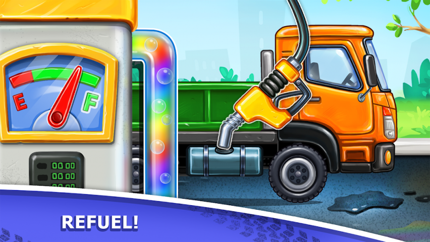Truck games for kids - build a house  Application Screenshots