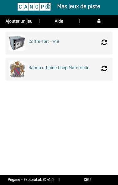 PégaseLAB Application Screenshots