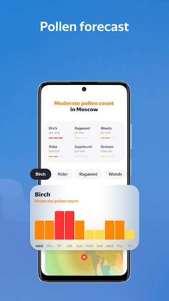 Yandex.Weather Application Screenshots