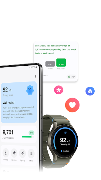 Samsung Health Application Screenshots