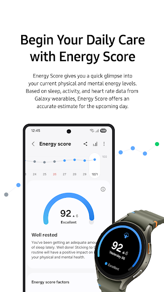 Samsung Health Application Screenshots