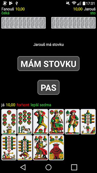 Mariáš Application Screenshots Mariáš Application Screenshots
