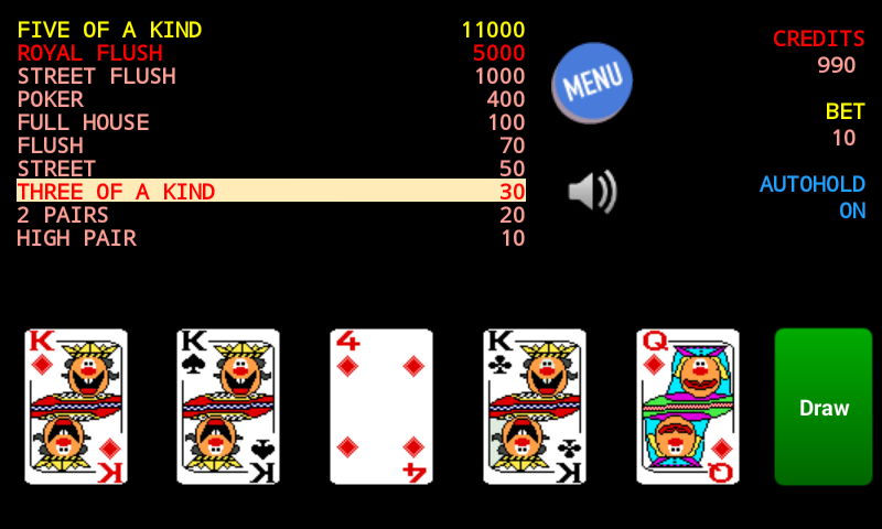 Jolly Card Poker Application Screenshots Jolly Card Poker Application Screenshots
