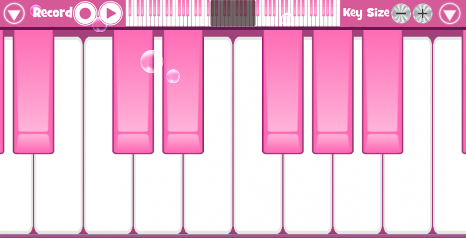 Pink Piano Application Screenshots