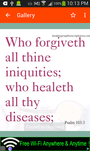 Healing scriptures and verses- Healing Verses Free Application Screenshots