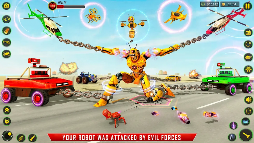 Bee Robot Car Transformation Game Robot Car Games Application Screenshots