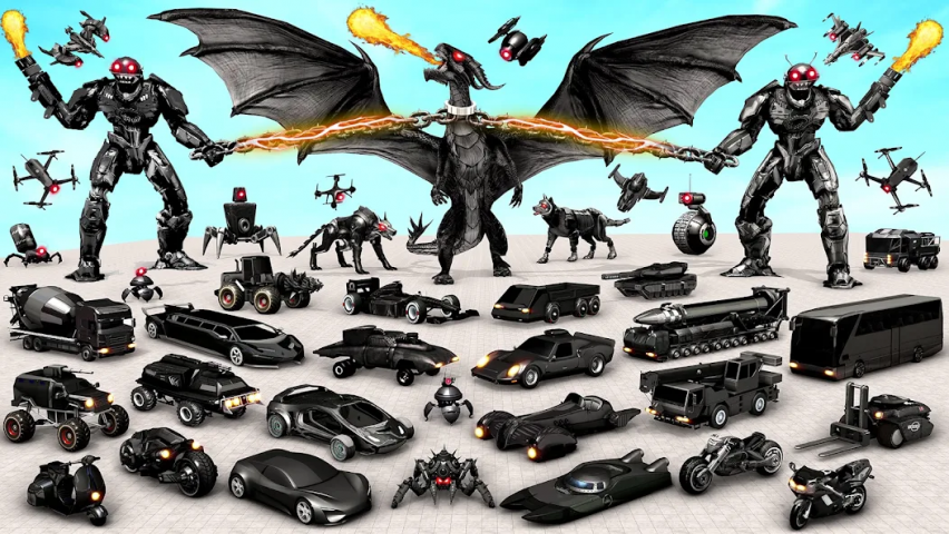 Bee Robot Car Transformation Game Robot Car Games Application Screenshots