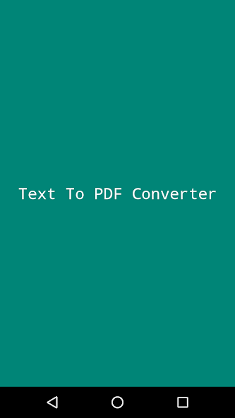 Text to pdf converter Application Screenshots