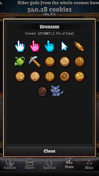 Cookie Clicker (ad-less) Application Screenshots