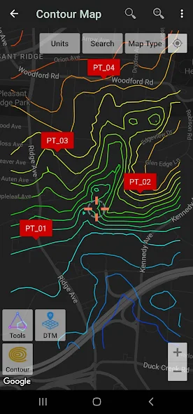 UTM Geo Map Application Screenshots