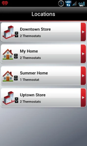 Total Connect Comfort Application Screenshots