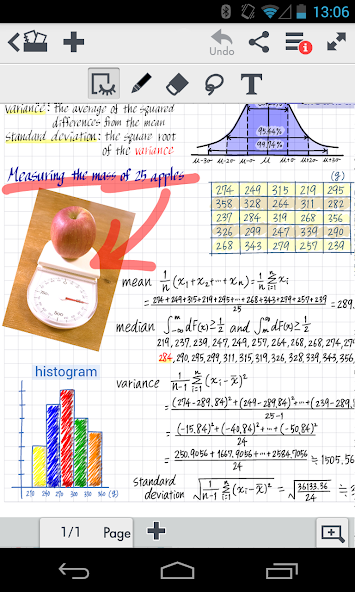 MetaMoJi Note Application Screenshots