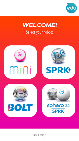 Sphero Play Application Screenshots