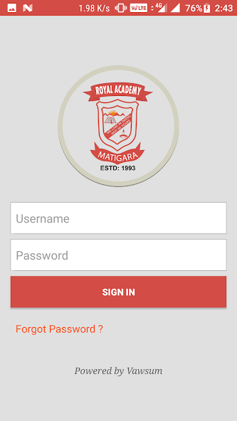Royal Academy Matigara Application Screenshots Royal Academy Matigara Application Screenshots