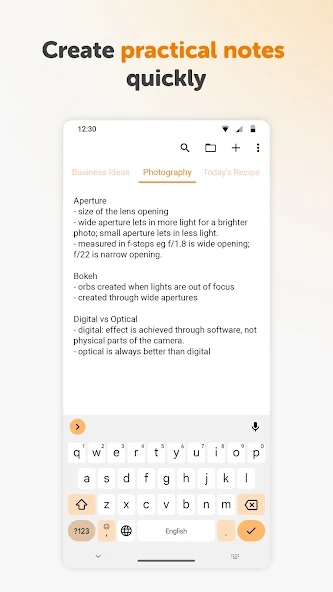 Simple Notes Pro Application Screenshots