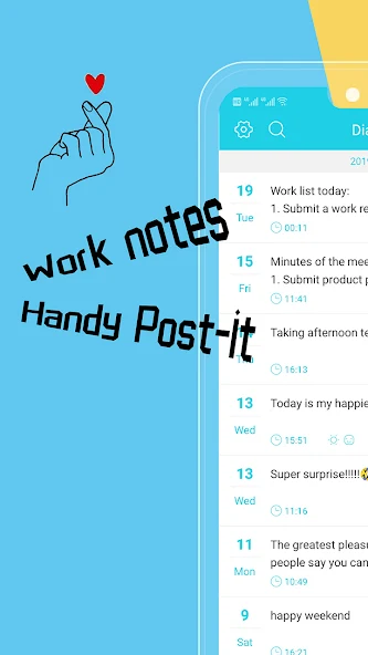 Diary Application Screenshots Diary Application Screenshots