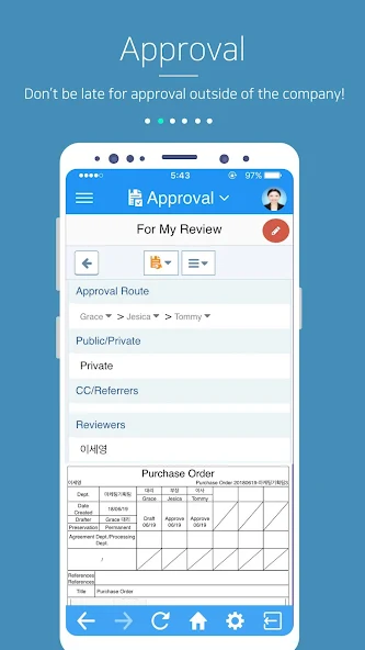 Hanbiro Groupware Application Screenshots