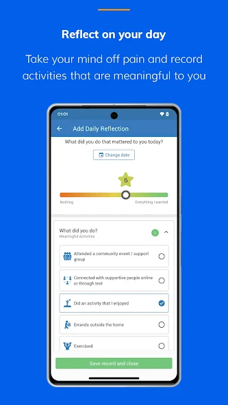 Manage My Pain Pro Application Screenshots