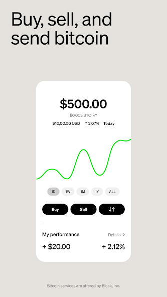 Cash App Application Screenshots