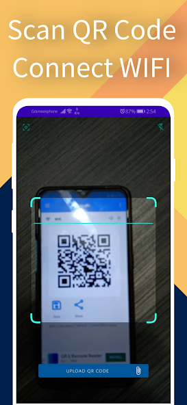 QR Code Wi-Fi Scanner Application Screenshots