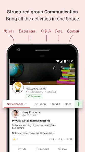 Spaces Application Screenshots