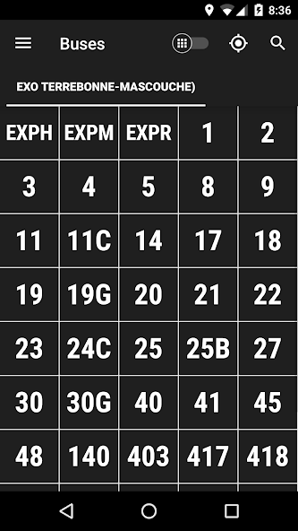 exo Terrebonne-Mascouche Bus - MonTransit Application Screenshots