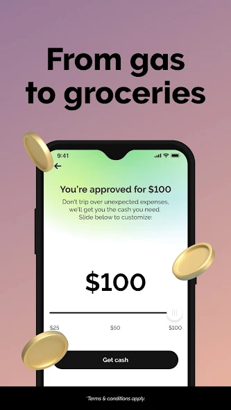 Grant Cash Advance Application Screenshots