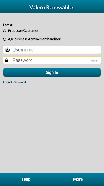 Valero Grain Marketing Portal Application Screenshots Valero Grain Marketing Portal Application Screenshots