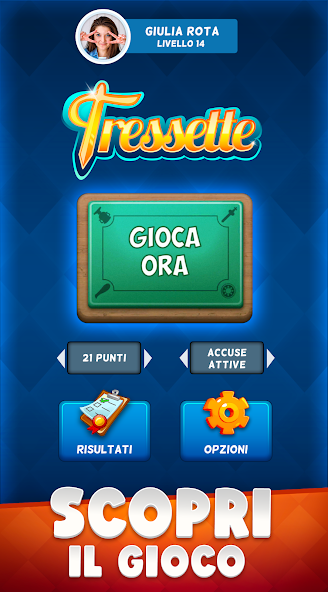 Tressette Application Screenshots