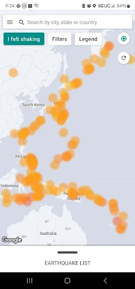 MyShake Earthquake Alerts Application Screenshots MyShake Earthquake Alerts Application Screenshots