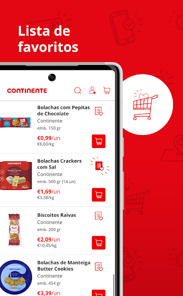 Continente Application Screenshots