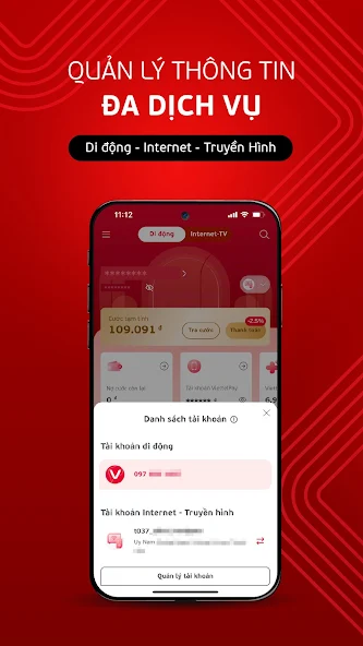 My Viettel Application Screenshots