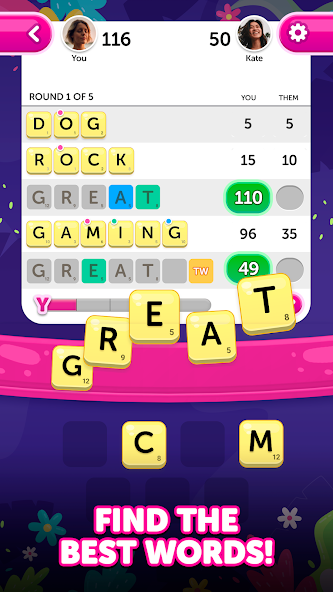 Dice Words - Fun Word Game Application Screenshots