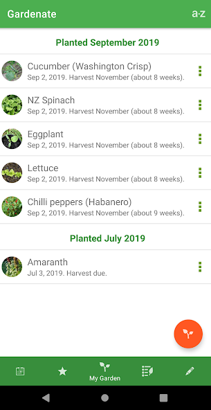 Gardenate Application Screenshots