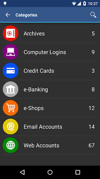 aWallet Cloud Password Manager Application Screenshots aWallet Cloud Password Manager Application Screenshots