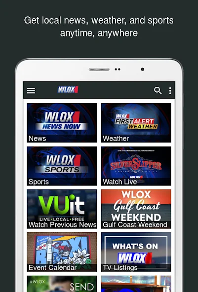 WLOX Local News Application Screenshots WLOX Local News Application Screenshots
