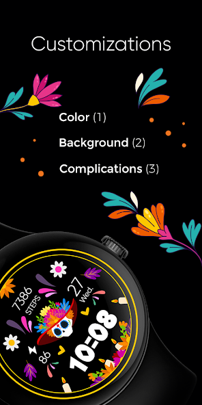 Día de Muertos - Wear Os Application Screenshots