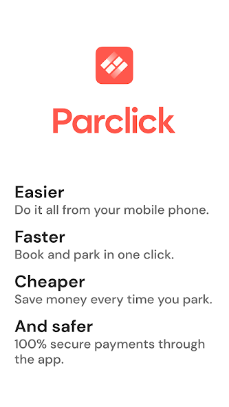 Parclick Application Screenshots Parclick Application Screenshots