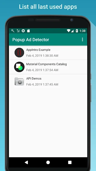 Popup Ad Detector Application Screenshots