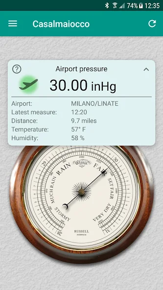 Accurate Barometer Application Screenshots