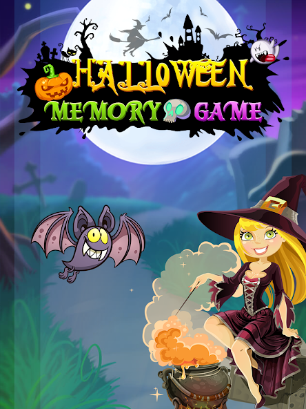 Halloween Memory Game Application Screenshots