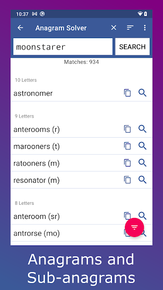 Anagram Solver Application Screenshots Anagram Solver Application Screenshots