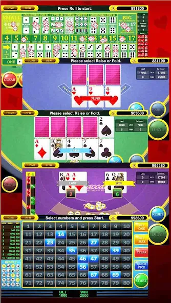 Casino Offline: BJ Slots Poker Application Screenshots